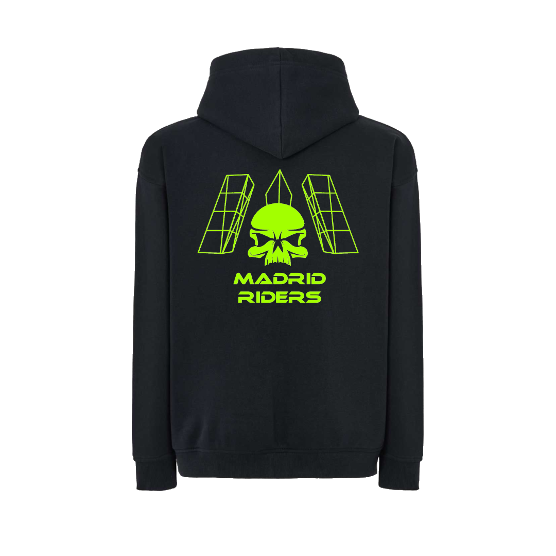 Sudadera Bordada Neón Oversize Madrid Riders