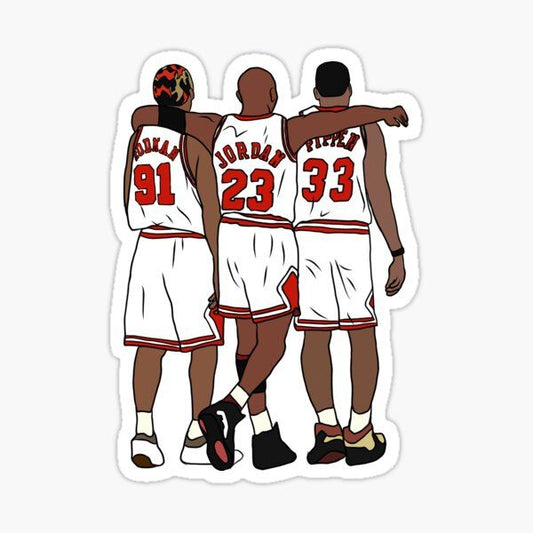 Rodman, Jordan & Pippen